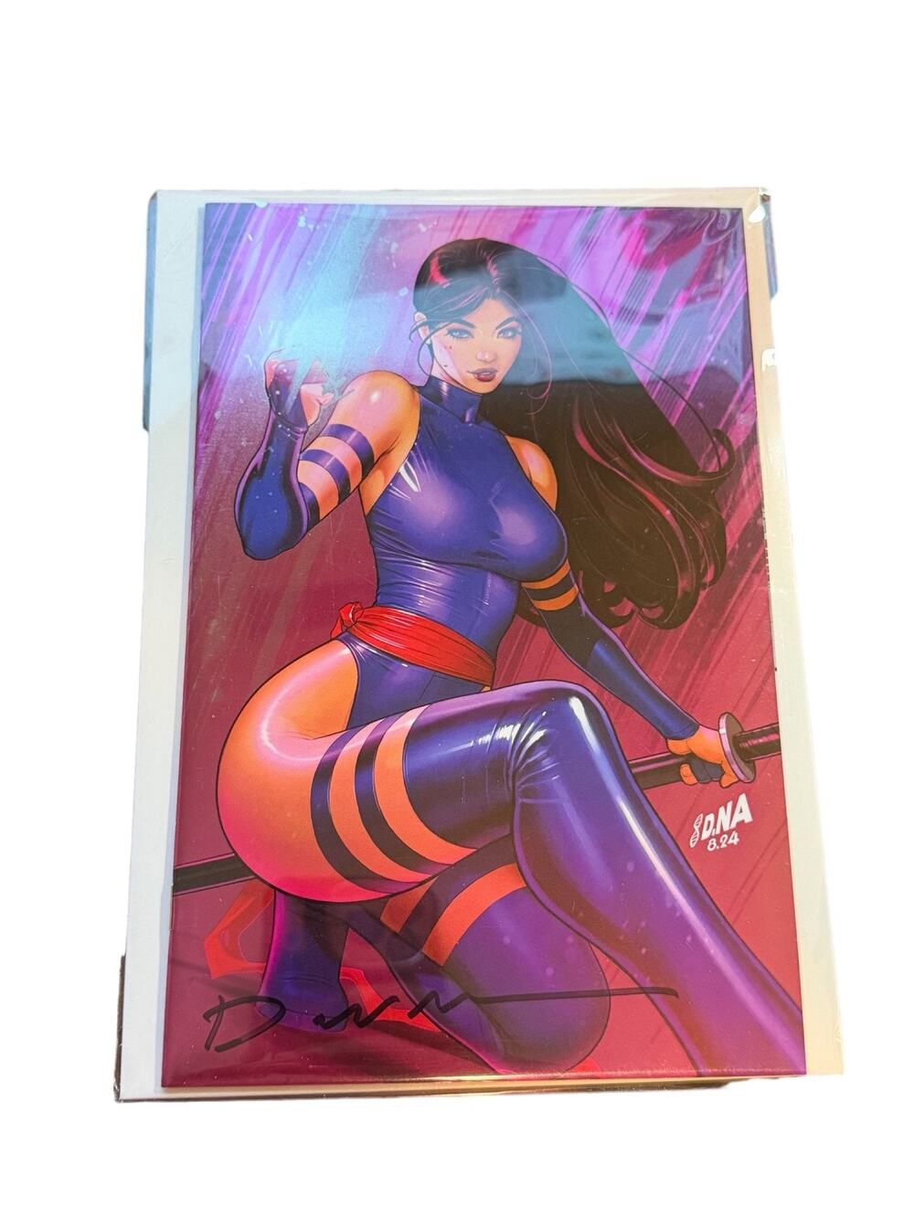 Psylocke David Nakayama Signed Virgin Foil Variant Marvel Comics